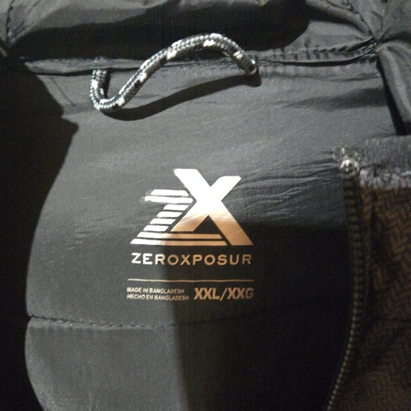 ZeroXposur Winter Puffy Jacket Size 2XL Black Coat Full Zip Mid Length Pockets - Picture 3 of 6